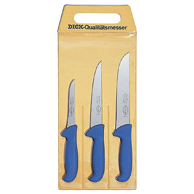 Ensemble de couteaux Dick 3 pièces, bleu