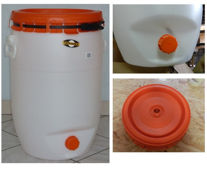 60l Speidel Maischefass weiss