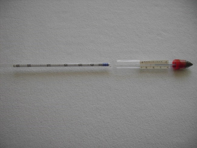 Alcoomètre 30-85 Vol avec thermomètre
