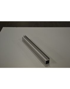 20er Aluminiumrohr eloxiert mit 7mm Doppelsteg 200cm