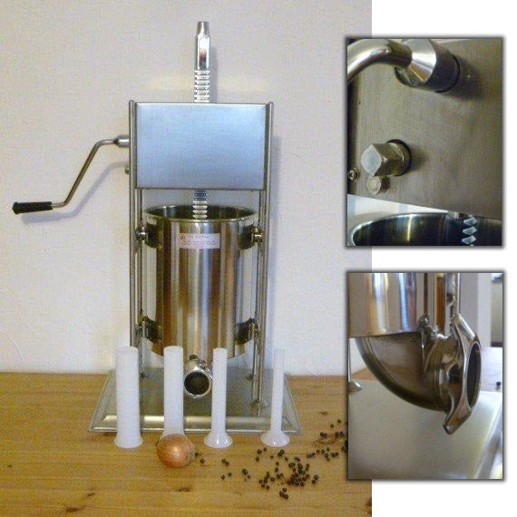 Remplisseuse de saucisses / Machine de remplissage de saucisses 7l avec engrenage à 2 étages