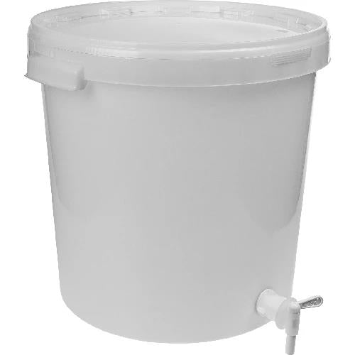 Gärbehälter 30 L mit Deckel und Ablasshahn