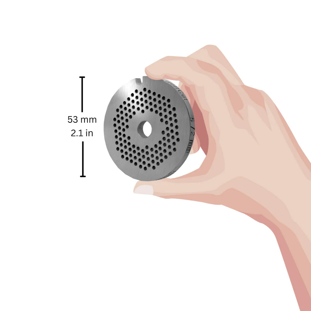 Stainless steel perforated disc size 22, various holes