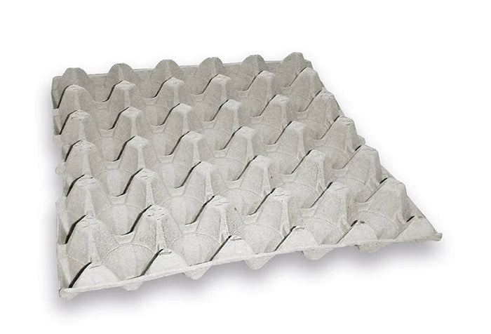 30er Eierhöcker grau für Hühnereier – Palette 3'360 Stück