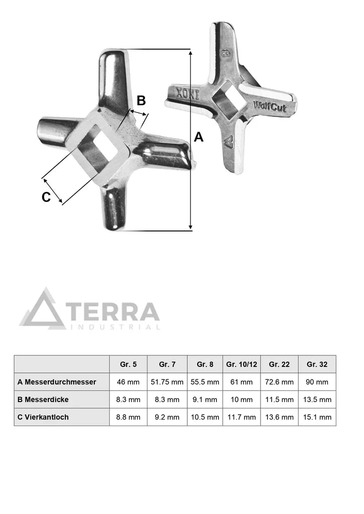 Stainless steel perforated disc size 5, various holes