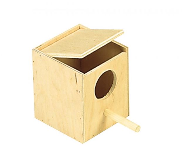 Nichoir exotique avec grand trou d'entrée