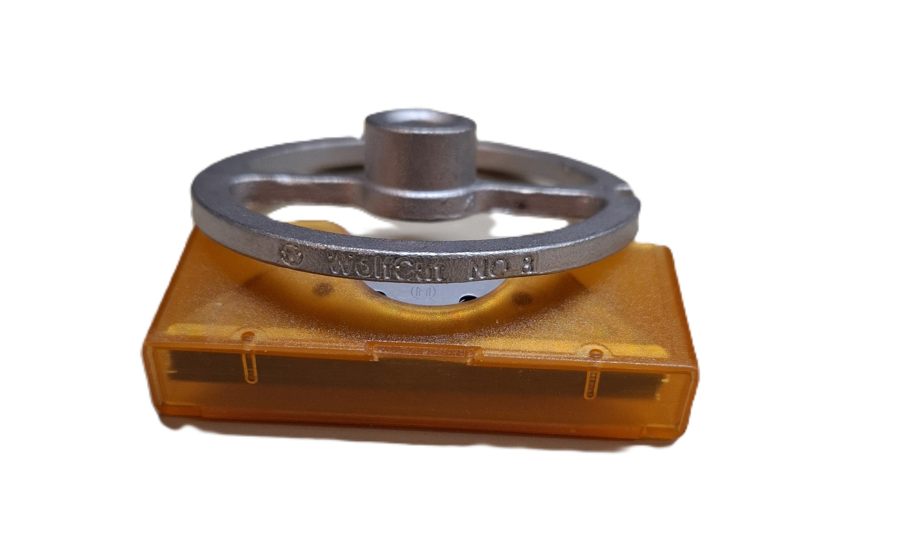 Guide disc for sausage stuffer