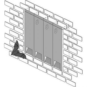 Fledermaus-Fassadenreihe 2FR