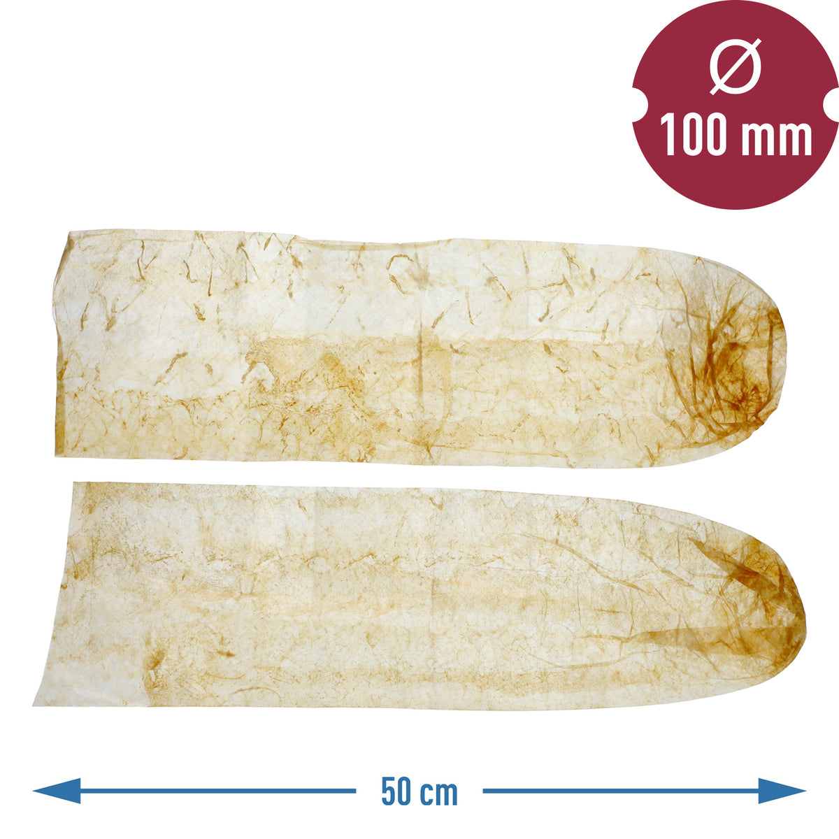 Getrocknete Schweinedärme 100 mm, 50 cm – 2 Stück