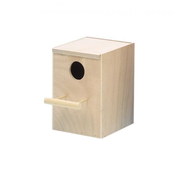 Nichoir pour perruches avec perchoir 24x24x32cm