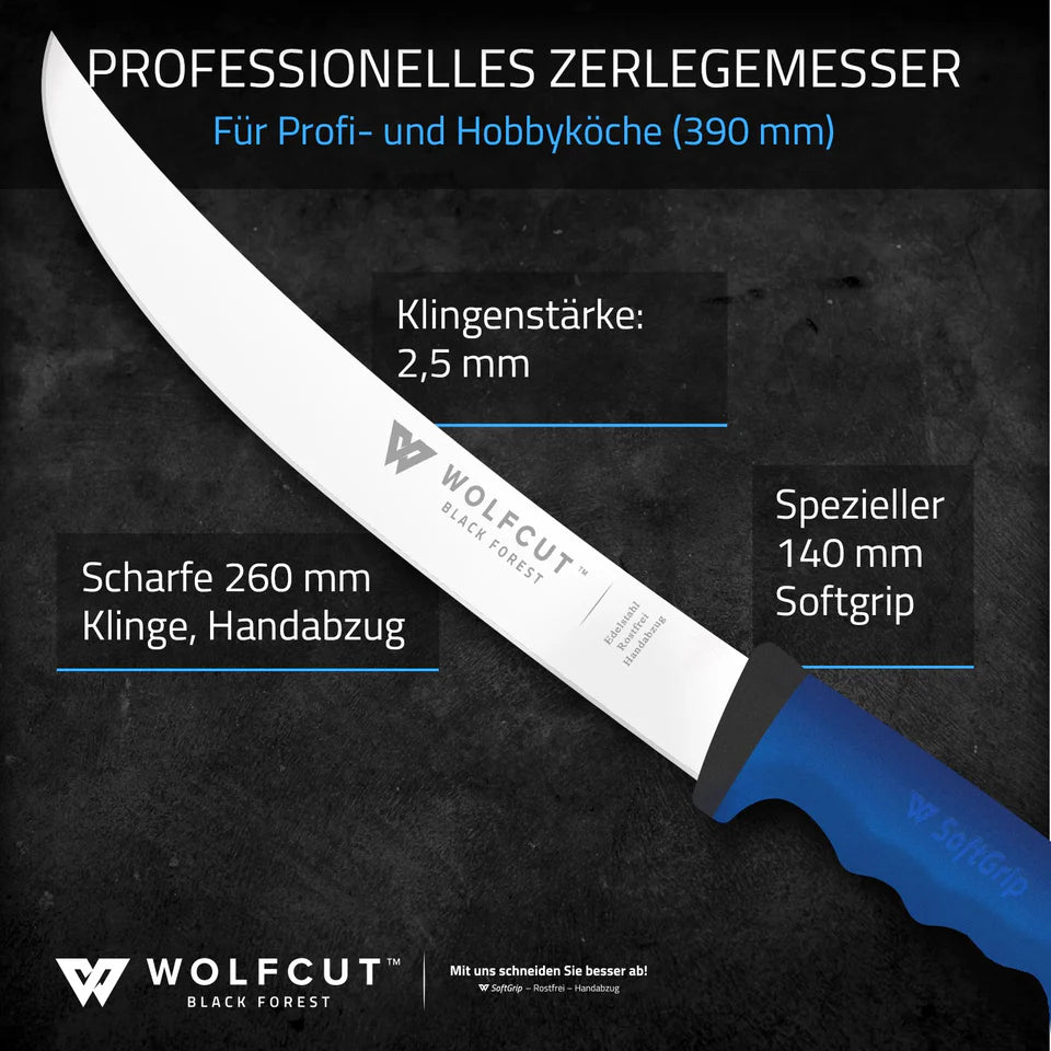 Softgrip Blue Zerlegemesser 26cm
