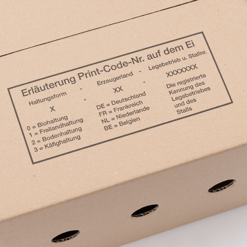 Eierkartons für 90 Eier lose auf Höckerlagen 80 Stück