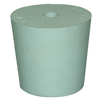 Bouchon en caoutchouc avec trou de 9 mm