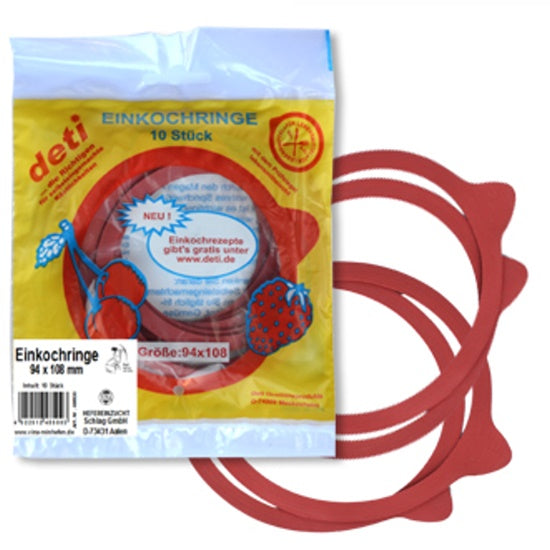Einkochringe für Weckgläser