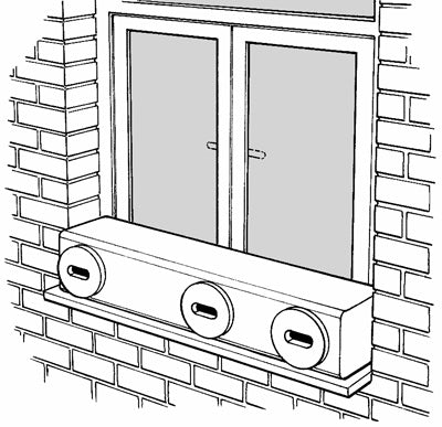 Mauerseglerkasten Typ Nr. 17A (3-fach)