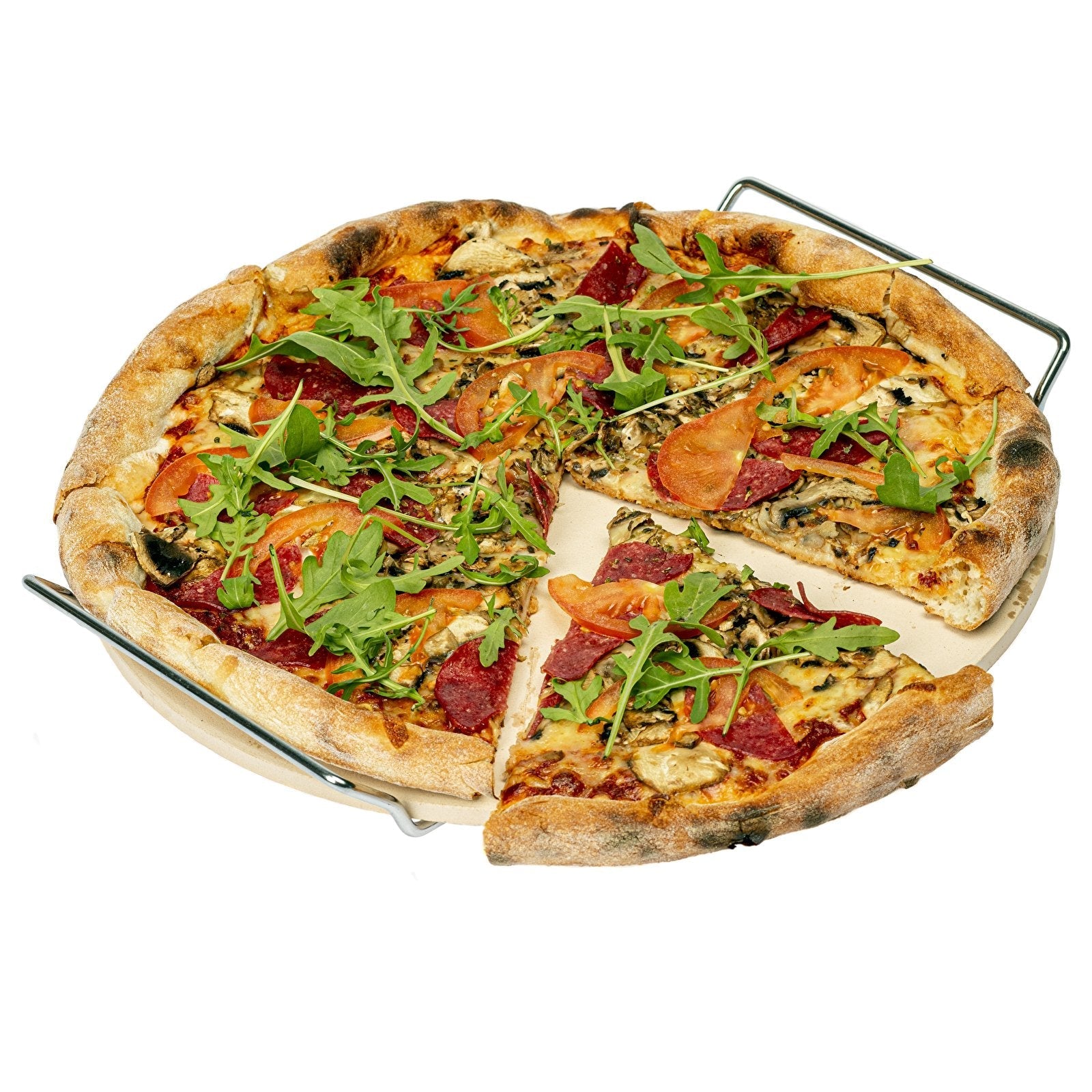 Pizzastein mit Schaufel und Ausstecher, rund, 33 cm