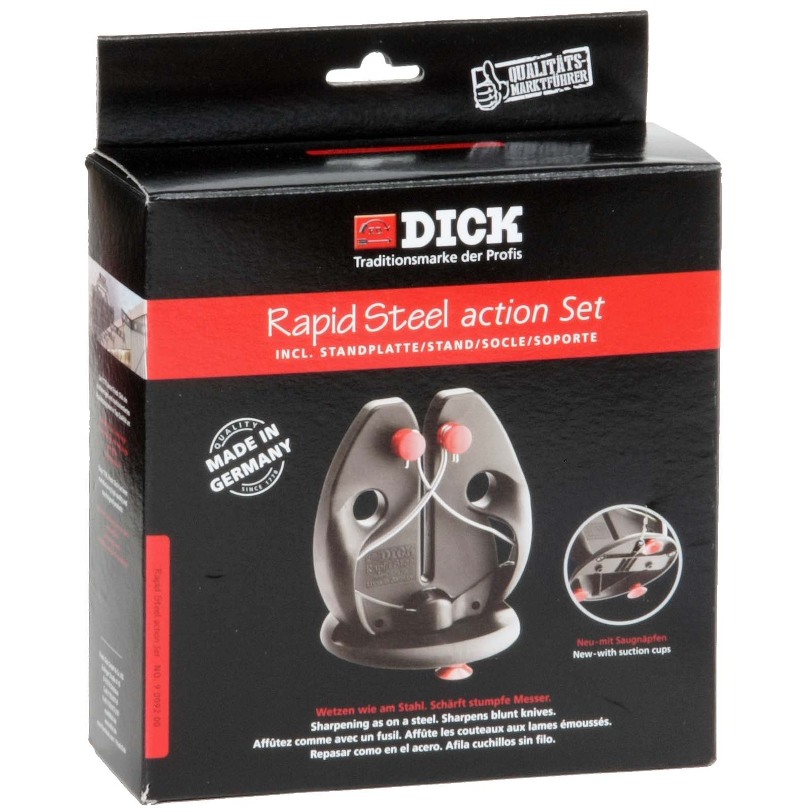 Ensemble d'action Dick-Rapid-Steel avec plaque de base
