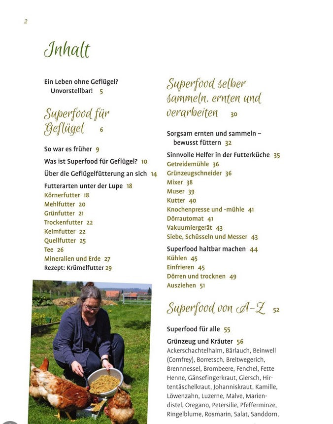 Superfood für Hühner, Tauben,