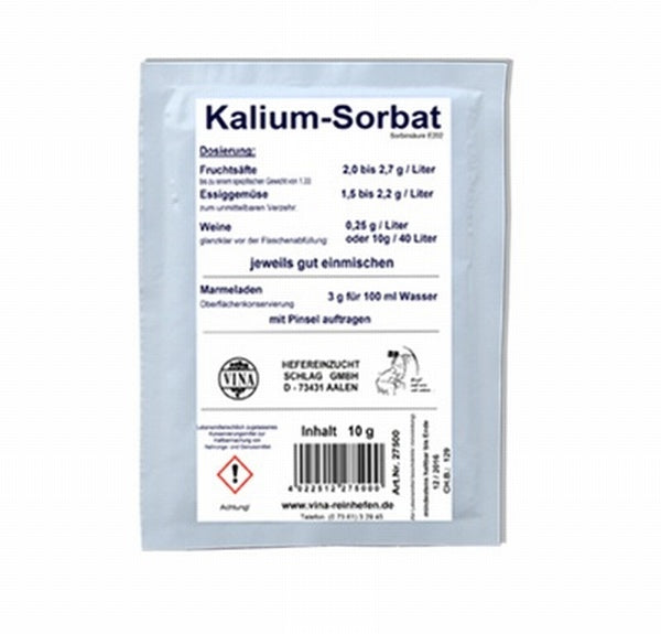Kalium-Sorbat 10g-Beutel