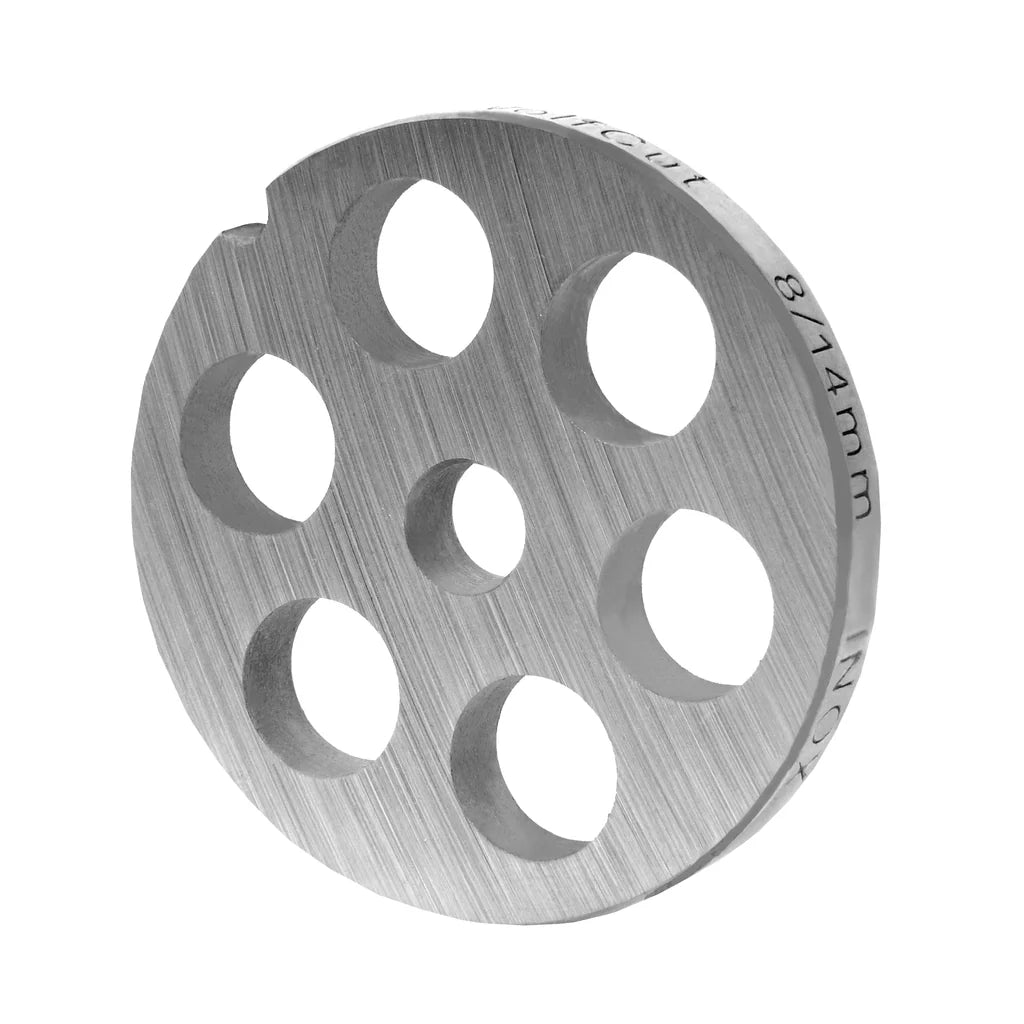 Stainless steel perforated disc size 8, various holes