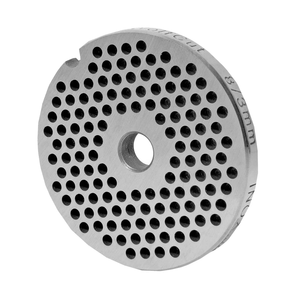 Stainless steel perforated disc size 8, various holes