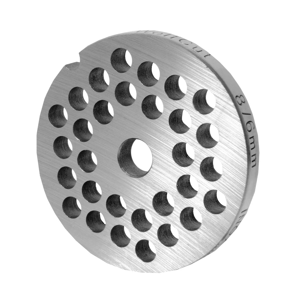 Stainless steel perforated disc size 8, various holes