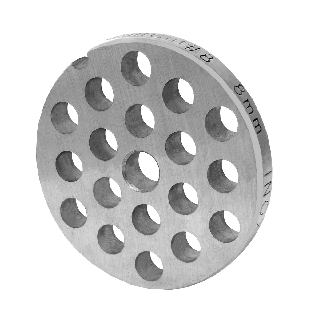 Stainless steel perforated disc size 8, various holes