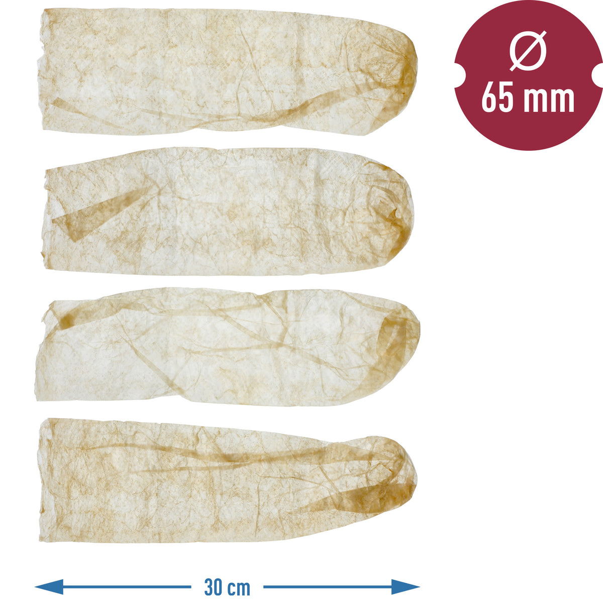 Getrocknete Schweinedärme 65 mm, 30 cm – 4 Stück