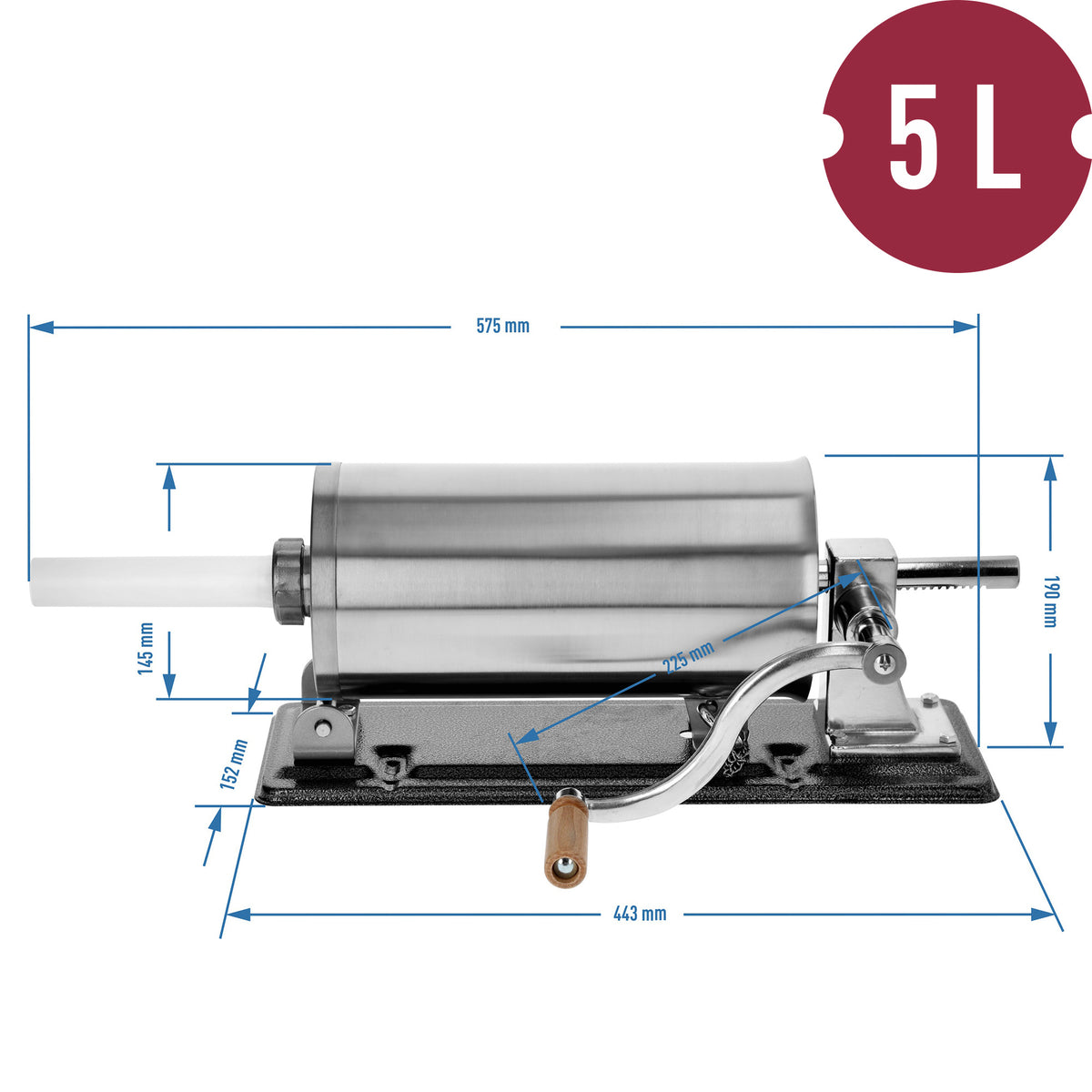 Wurstfüller horizontal 5 kg