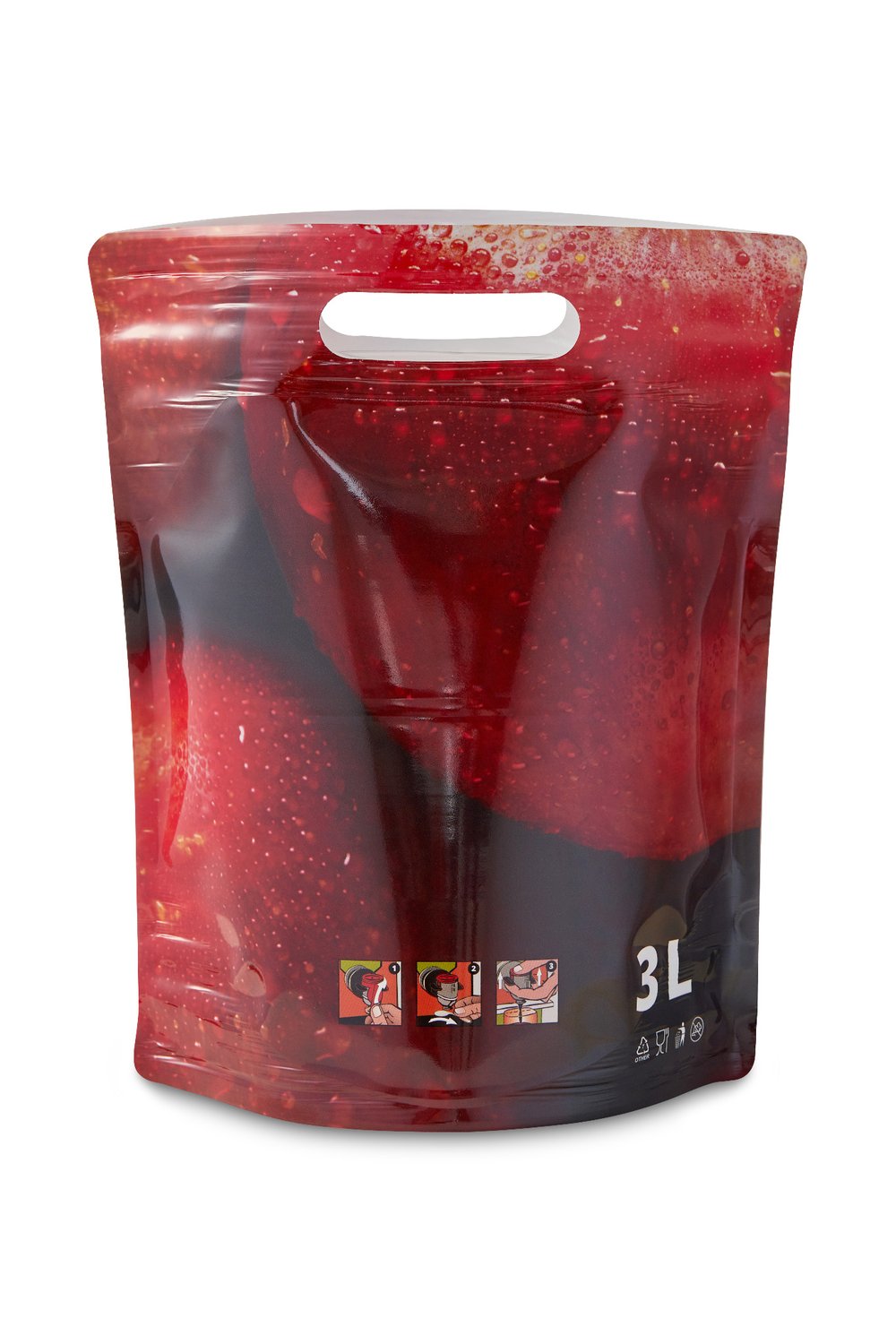 Standbodenbeutel Apfel 3,0l
