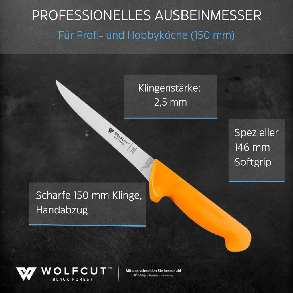 WOLFCUT Gold Ausbeinmesser 15cm