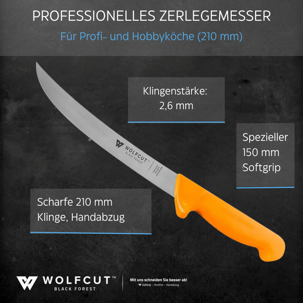 WOLFCUT Gold Zerlegemesser 21cm