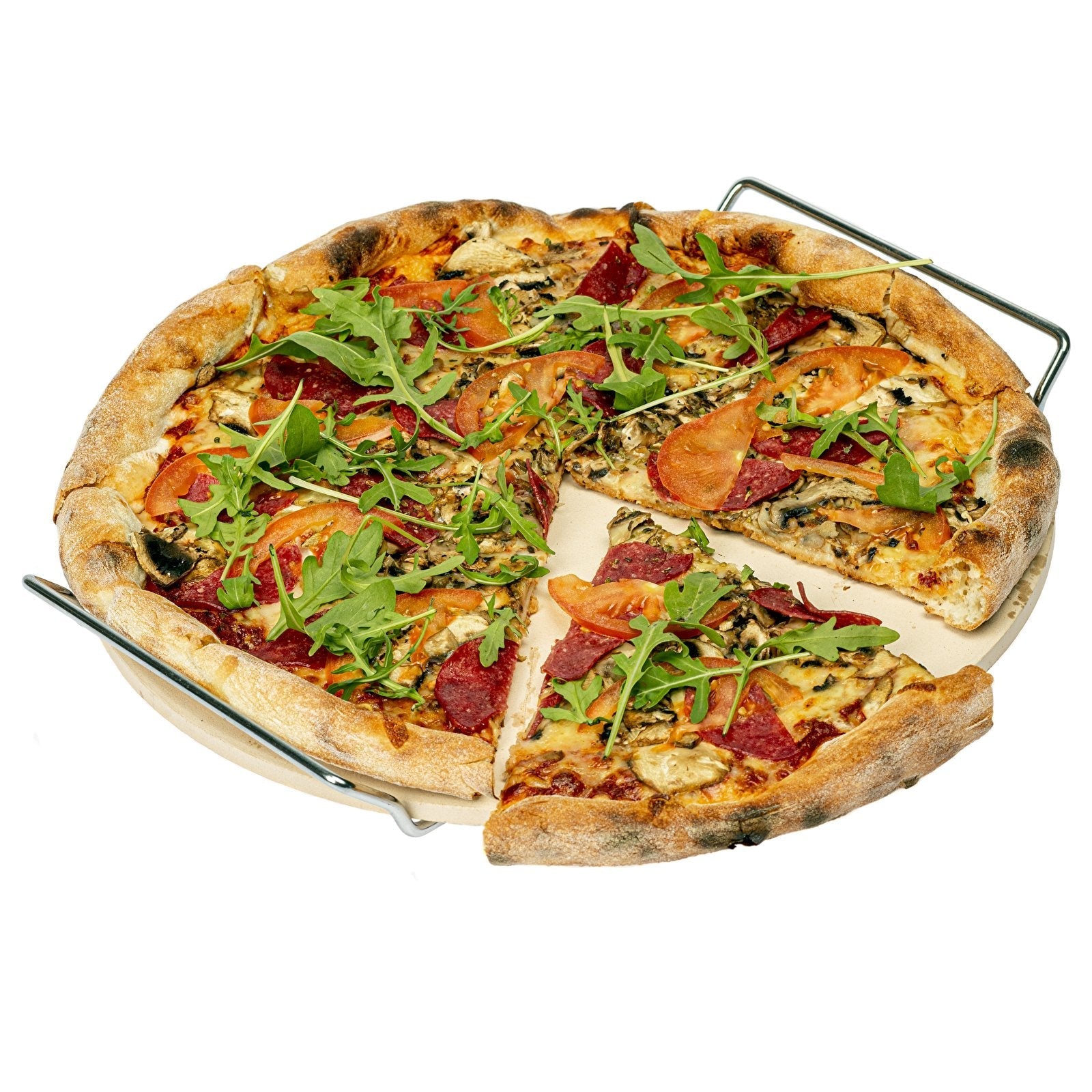 Pizzastein mit Schaufel und Ausstecher, rund, 33 cm